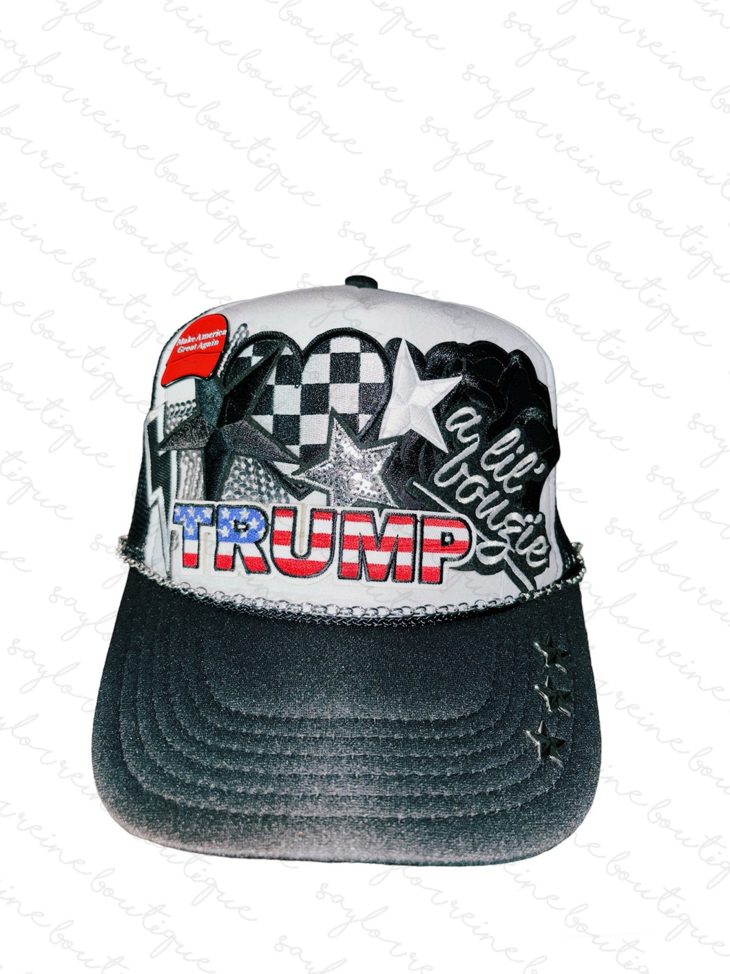 Trump : Black / White Trucker