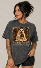Load image into Gallery viewer, Mentally I’m Here Raccoon Ghost Shirt
