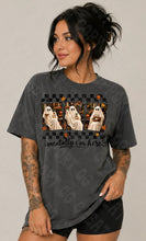 Load image into Gallery viewer, Mentally I’m Here Raccoon Ghost Trio Shirt
