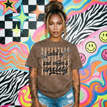 Load image into Gallery viewer, Fueled By Iced Coffee &amp; Anxiety Shirt
