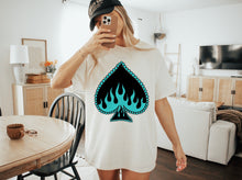 Load image into Gallery viewer, Turquoise Spade Shirt
