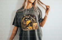 Load image into Gallery viewer, Raccoon Eating Taco Shirt
