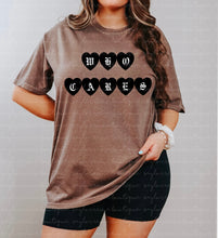 Load image into Gallery viewer, Who Cares (Black) Shirt
