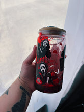 Load image into Gallery viewer, 16 oz Ghostface Bows Blood Drip (Glass)
