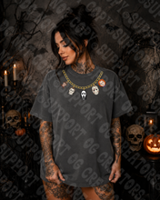 Load image into Gallery viewer, Spooky Guy Necklace Shirt
