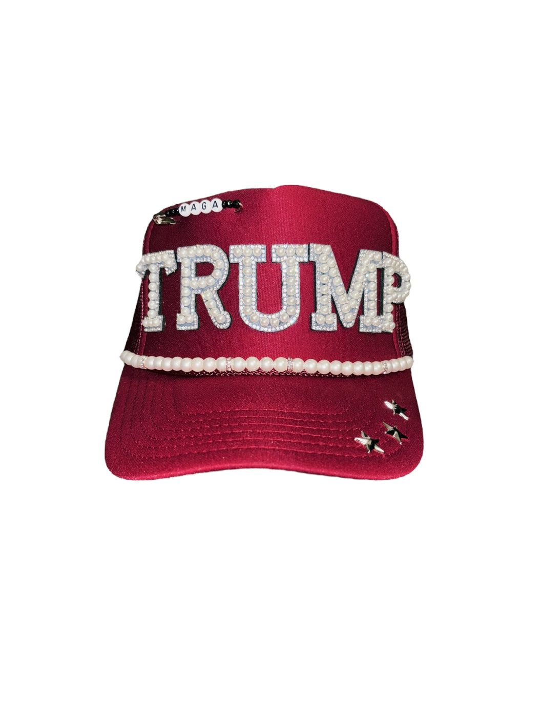 Pearl Trump : Maroon Trucker