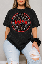 Load image into Gallery viewer, Neon Red Creepy Guys Mama Shirt
