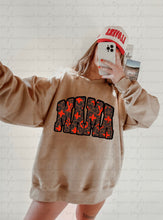 Load image into Gallery viewer, Boujee Orange Cheetah Mama Crewneck
